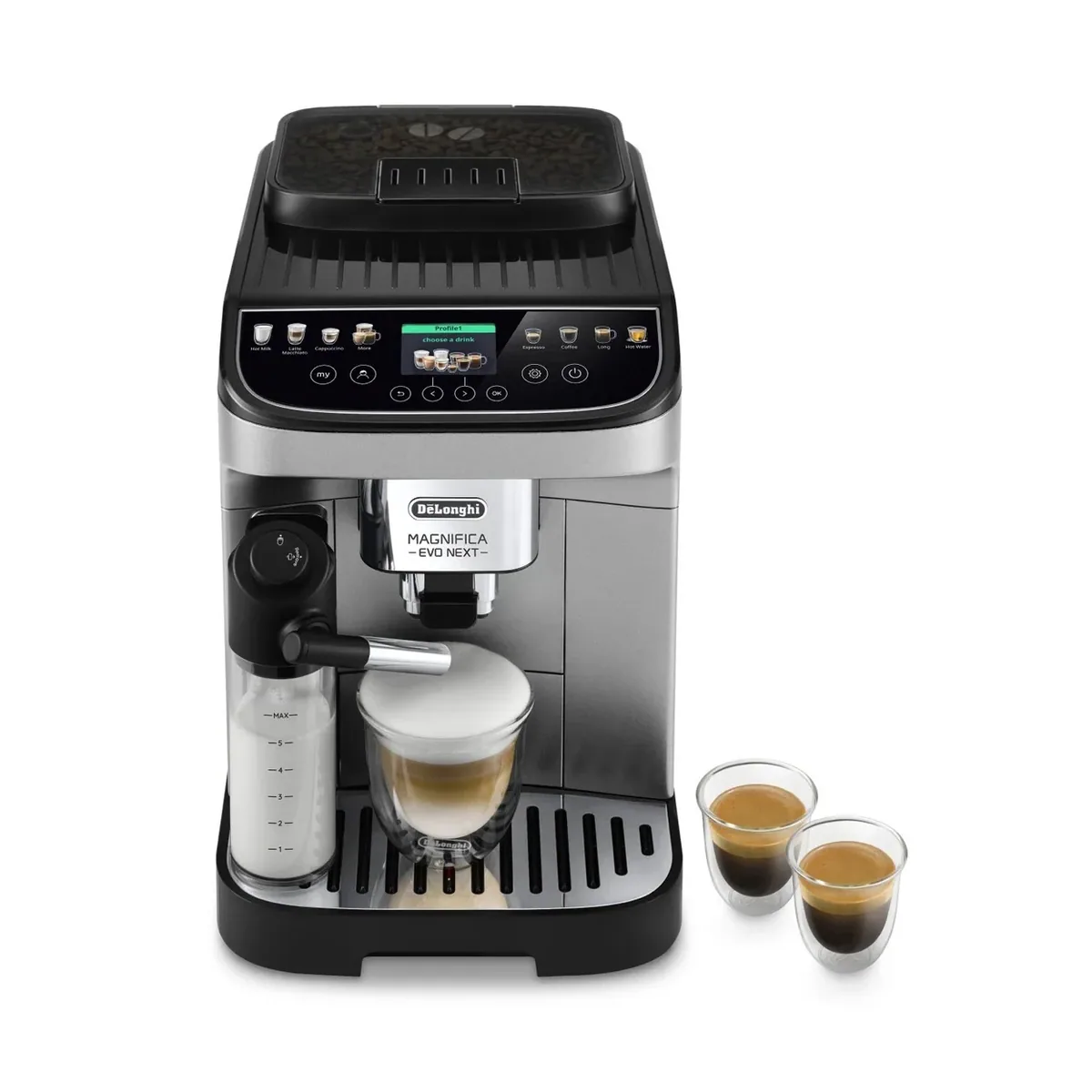 Kaffeevollautomat De'Longhi Magnifica Evo Next ECAM310.80.SB mit 1,9 l Wassertank und 15 bar Pumpendruck – Bild 1 von 9