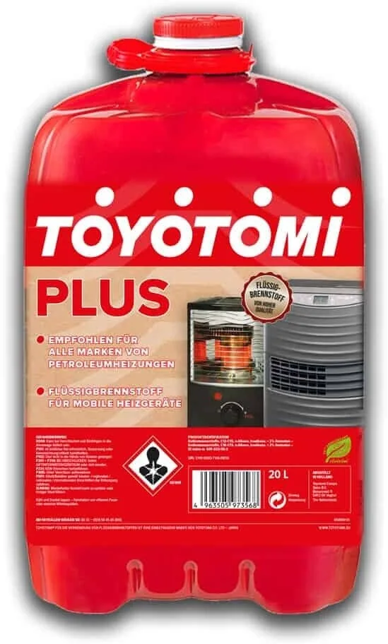 Toyotomi Petroleum Plus geruchsarm - 20 Liter Kanister für Heizöfen – Bild 1 von 2