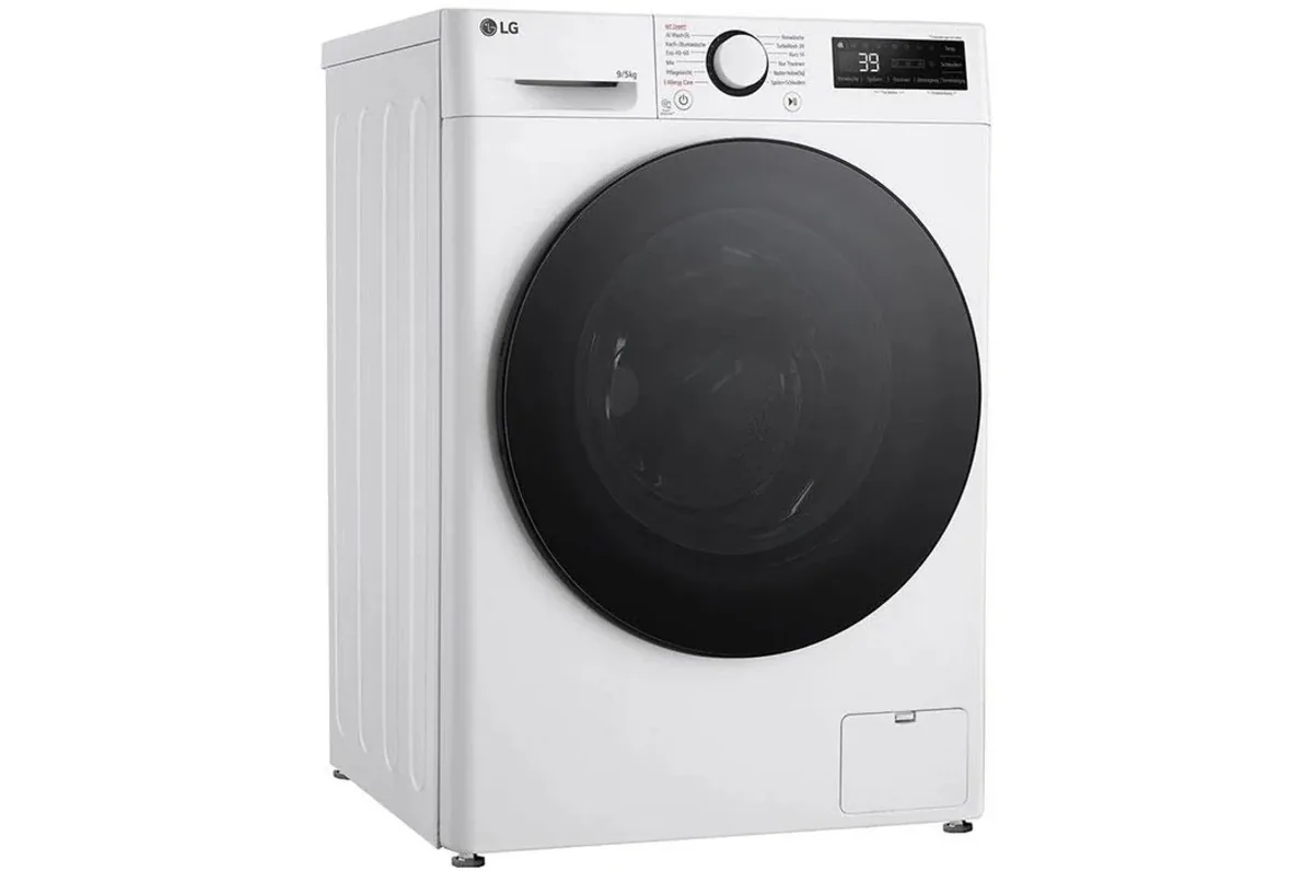 Waschtrockner LG V5WD95SLIM mit 9 kg/5 kg Füllmenge und 53,5 cm Tiefe
