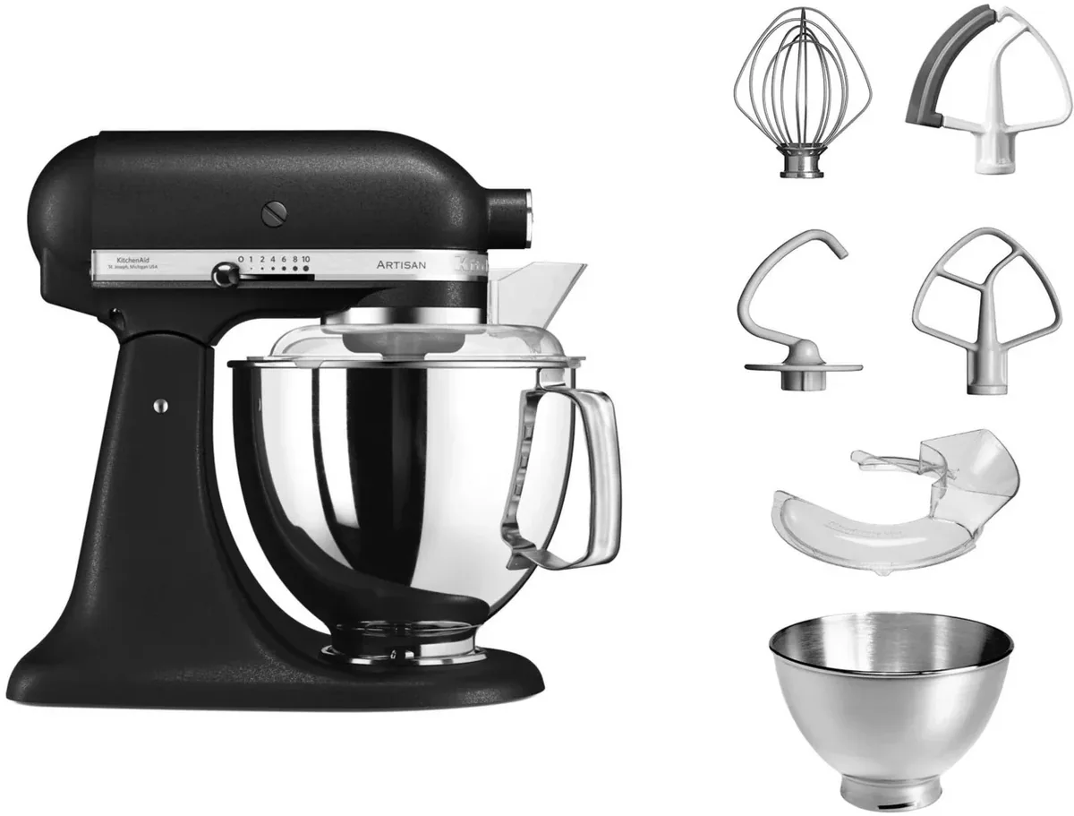 Küchenmaschine KitchenAid 5KSM175PSEBK Artisan mit 4,8 l Rührschüssel und 10 Geschwindigkeitsstufen
