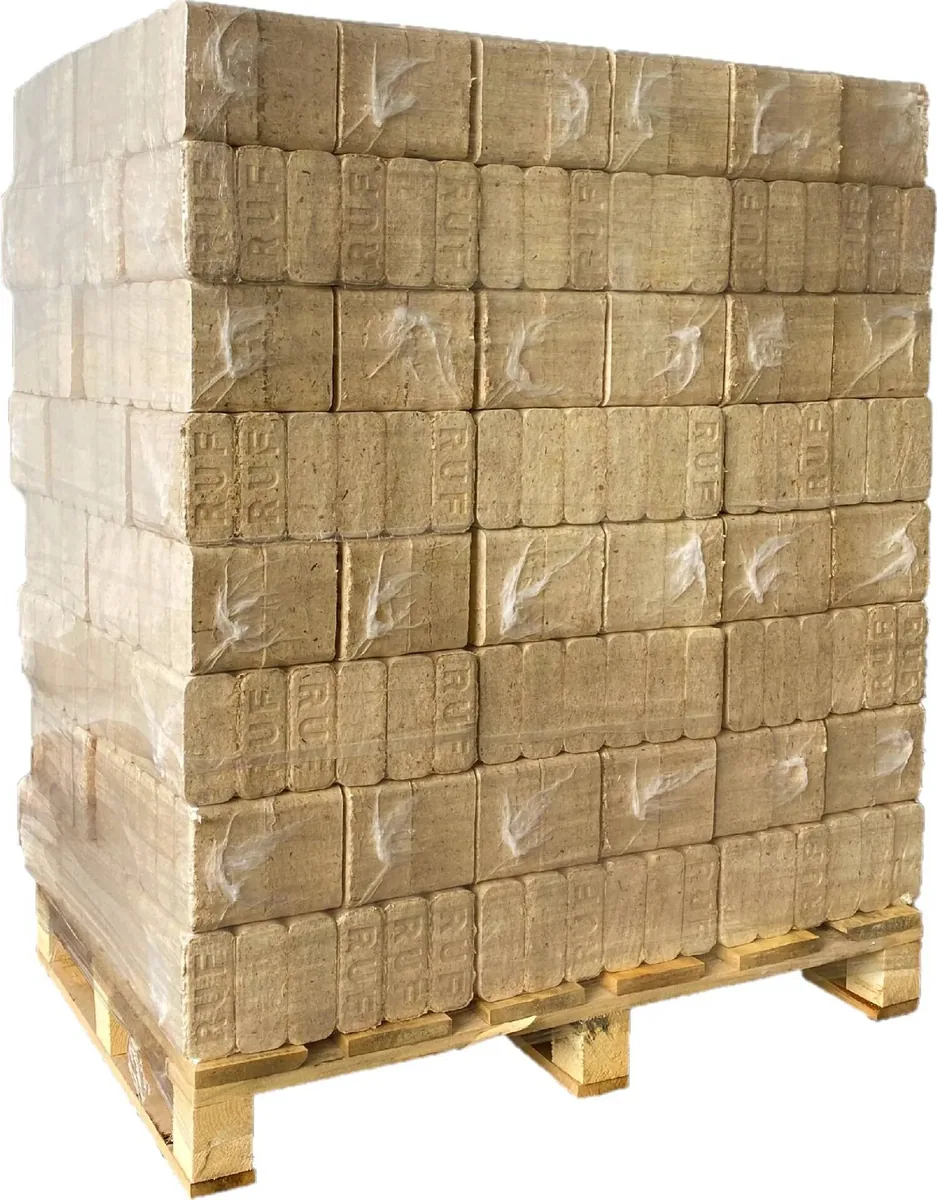 Feuerpracht RUF Holzbriketts Weichholz - 960 kg Palette (96 x 10 kg) – Bild 1 von 3
