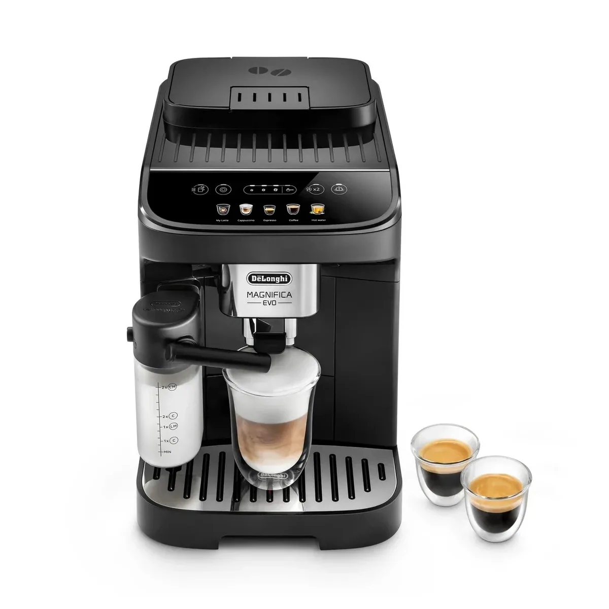 Kaffeevollautomat De'Longhi Magnifica Evo ECAM290.61.B mit MyLatte-Funktion und 1,8 l Wassertank – Bild 1 von 8