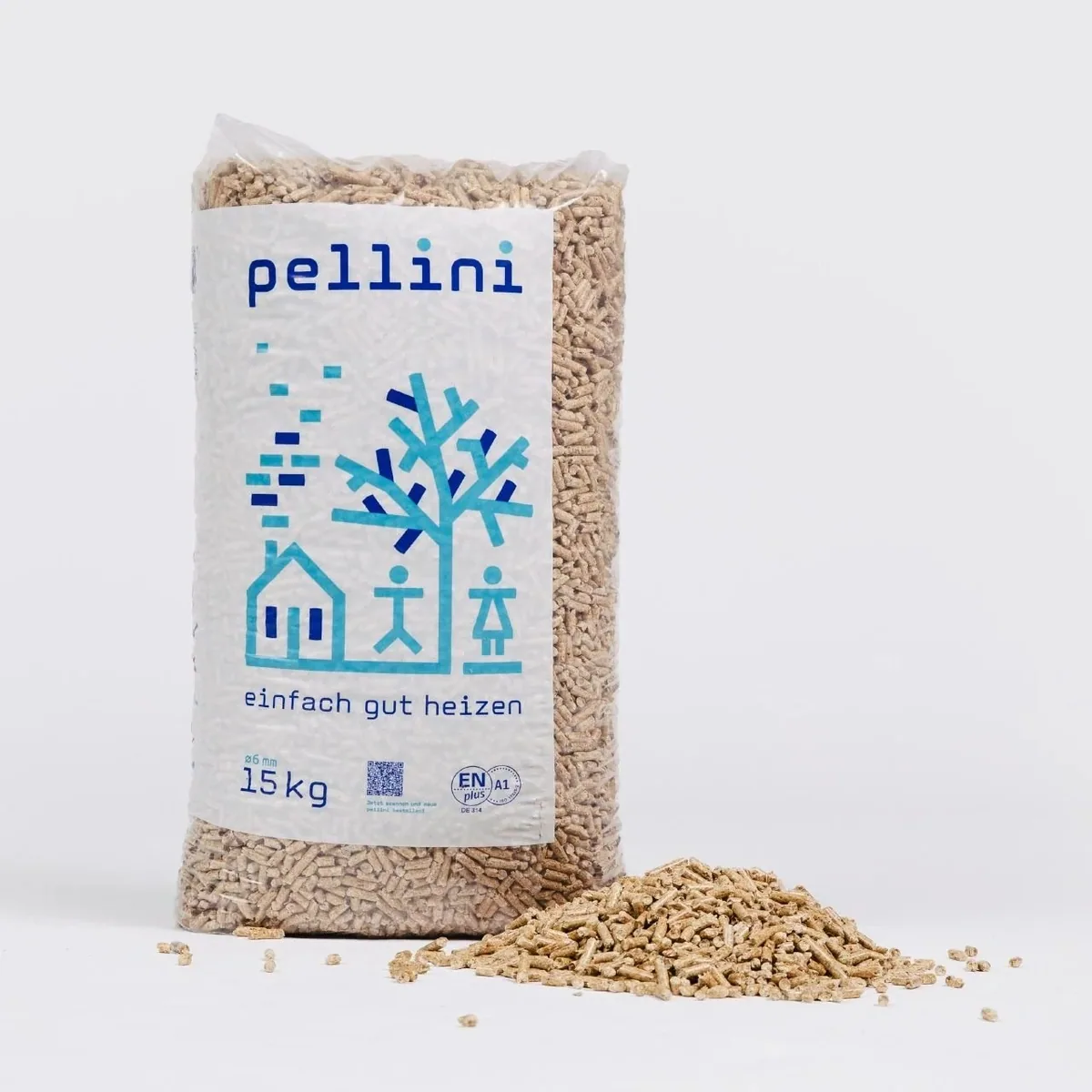Pellini ENplus A1 Fichtenholzpellets - 990 kg Palette (66 x 15 kg)
