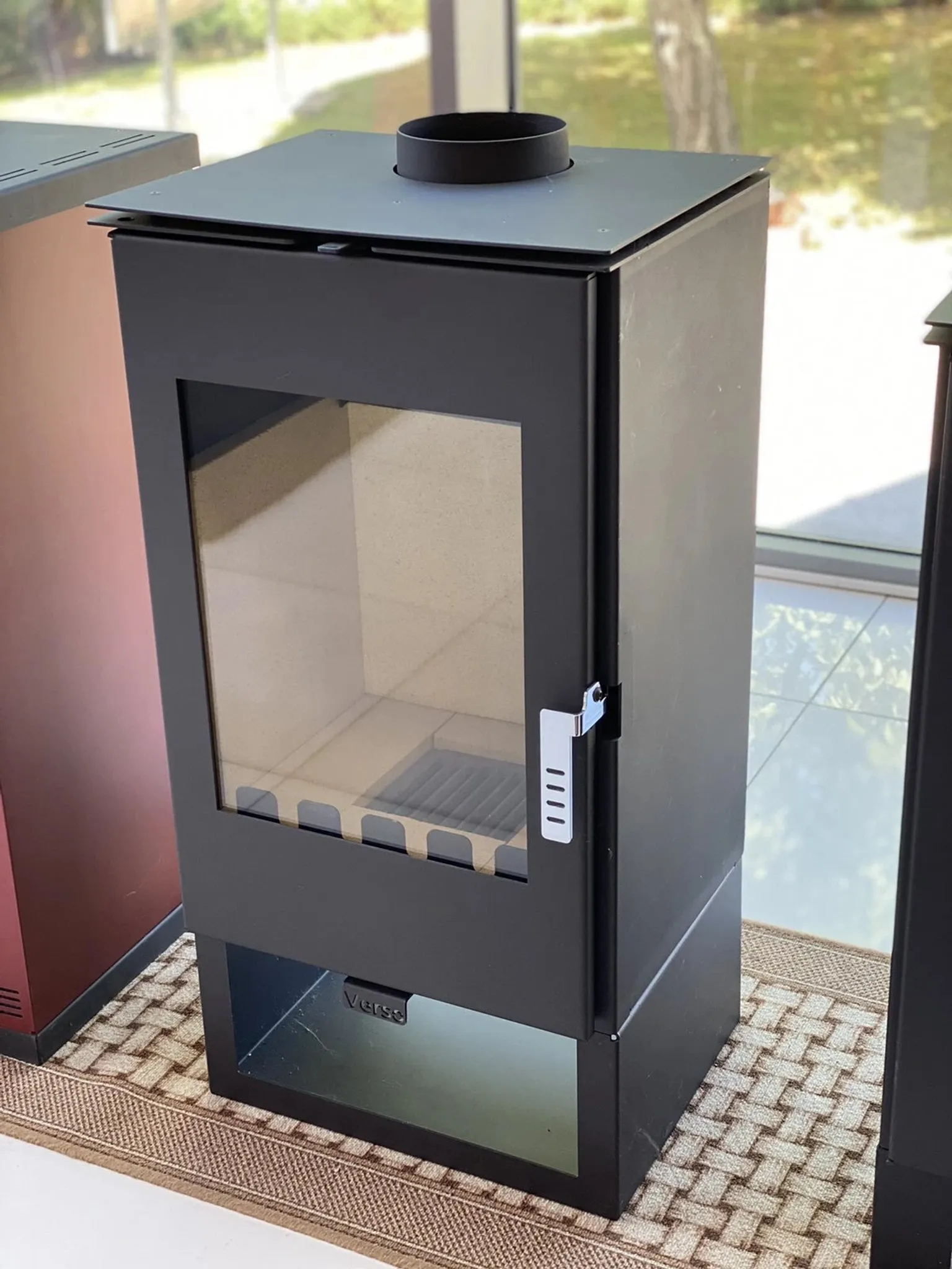 Verso Ina Kaminofen 7,5 kW - Holzofen aus Stahl Ø 150 mm – Bild 5