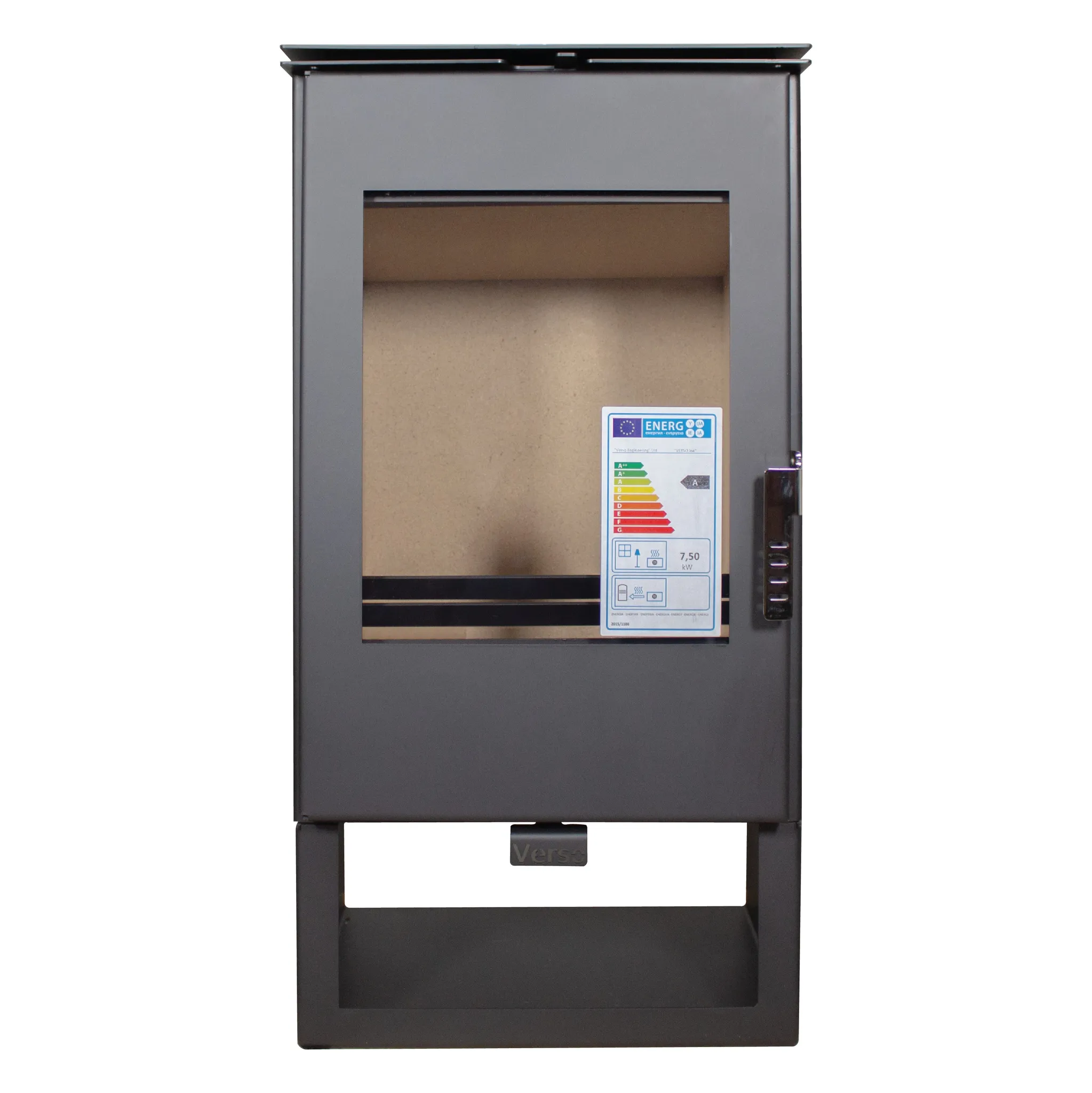 Verso Ina Kaminofen 7,5 kW - Holzofen aus Stahl Ø 150 mm