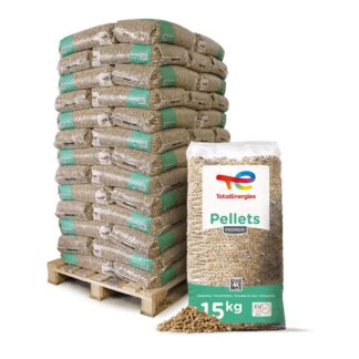 TotalEnergies Premium ENplus A1 Holzpellets Weichholz - 975 kg Palette (65 x 15 kg)