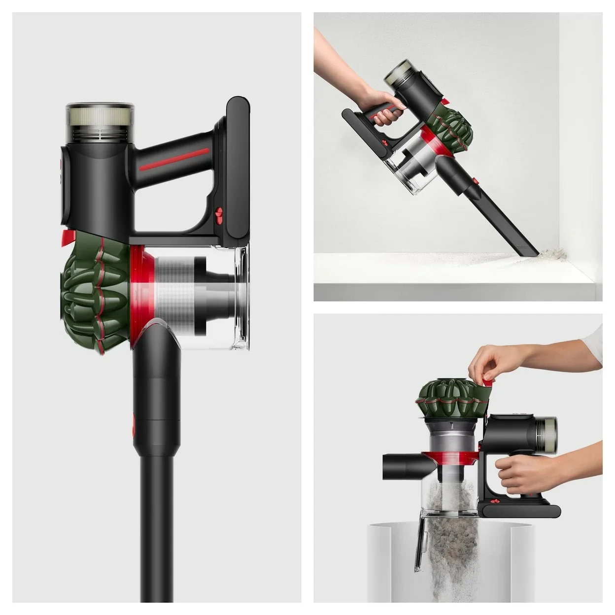 Akku-Staubsauger Dyson V8 Cyclone mit 150 AW Saugleistung und 0,54 l Staubbehälter