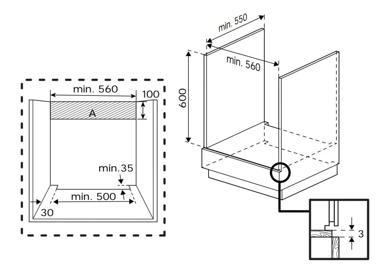 Einbauherdset Beko BBUM13329XS mit 72 l Backofen und Glaskeramikkochfeld