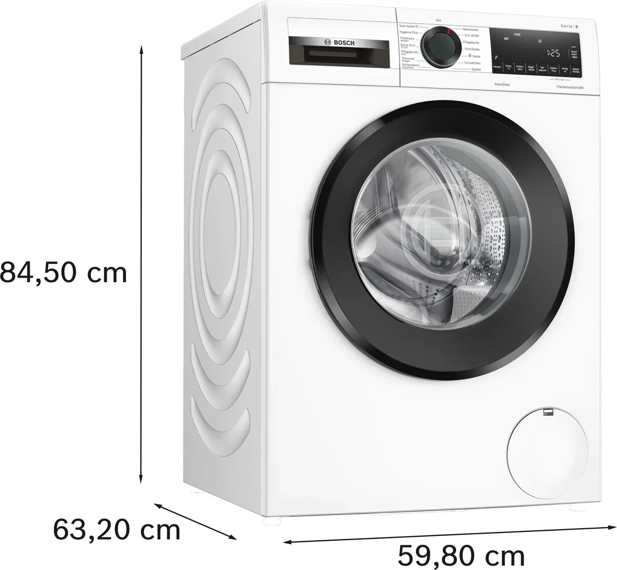 Frontlader-Waschmaschine Bosch WGG244ZECO mit Iron Assist und 65 l Trommelvolumen