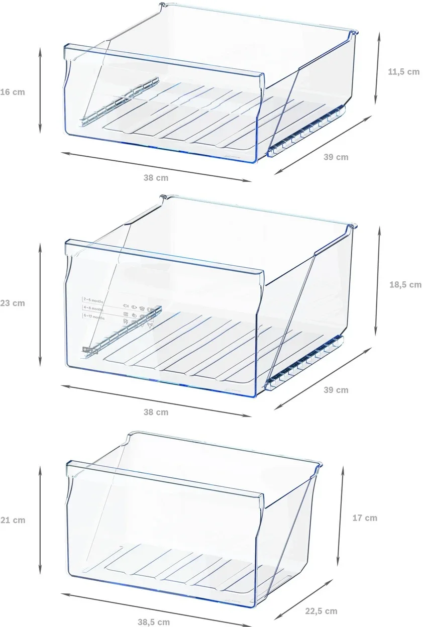 Gefrierschrank Bosch GTV15NWEB Serie 2 mit 83 l Nutzinhalt und drei Gefrierschubladen