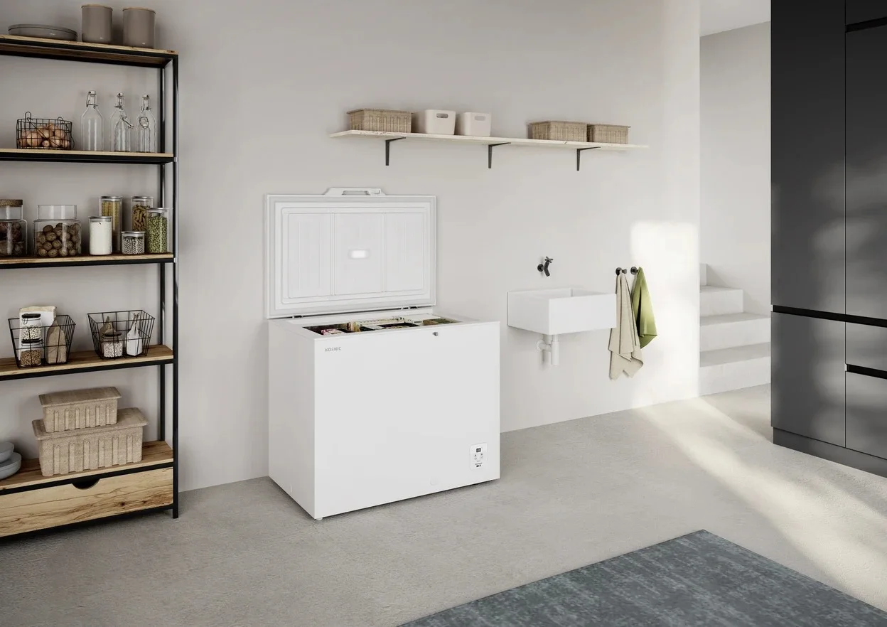 Gefriertruhe KOENIC KFZ 131 A W mit 217 l Nutzinhalt und Inverter-Kompressor