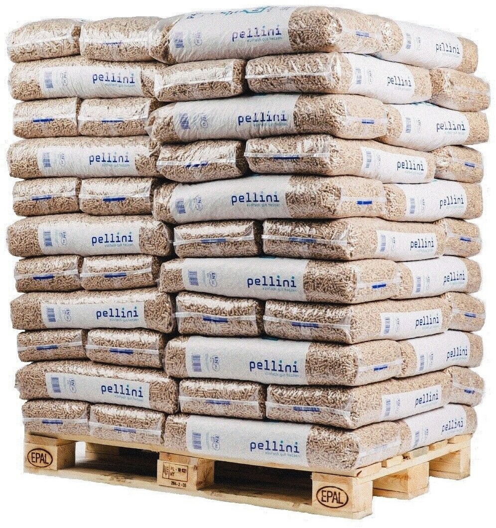 Pellini ENplus A1 Fichtenholzpellets - 990 kg Palette (66 x 15 kg)