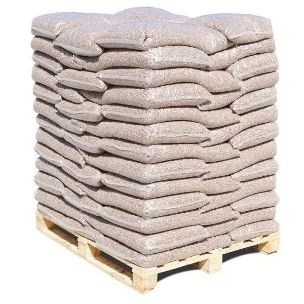 PINI Hartholzpellets Eiche 6 mm - 30 kg Sack für Heizung, Grillen und Smoken
