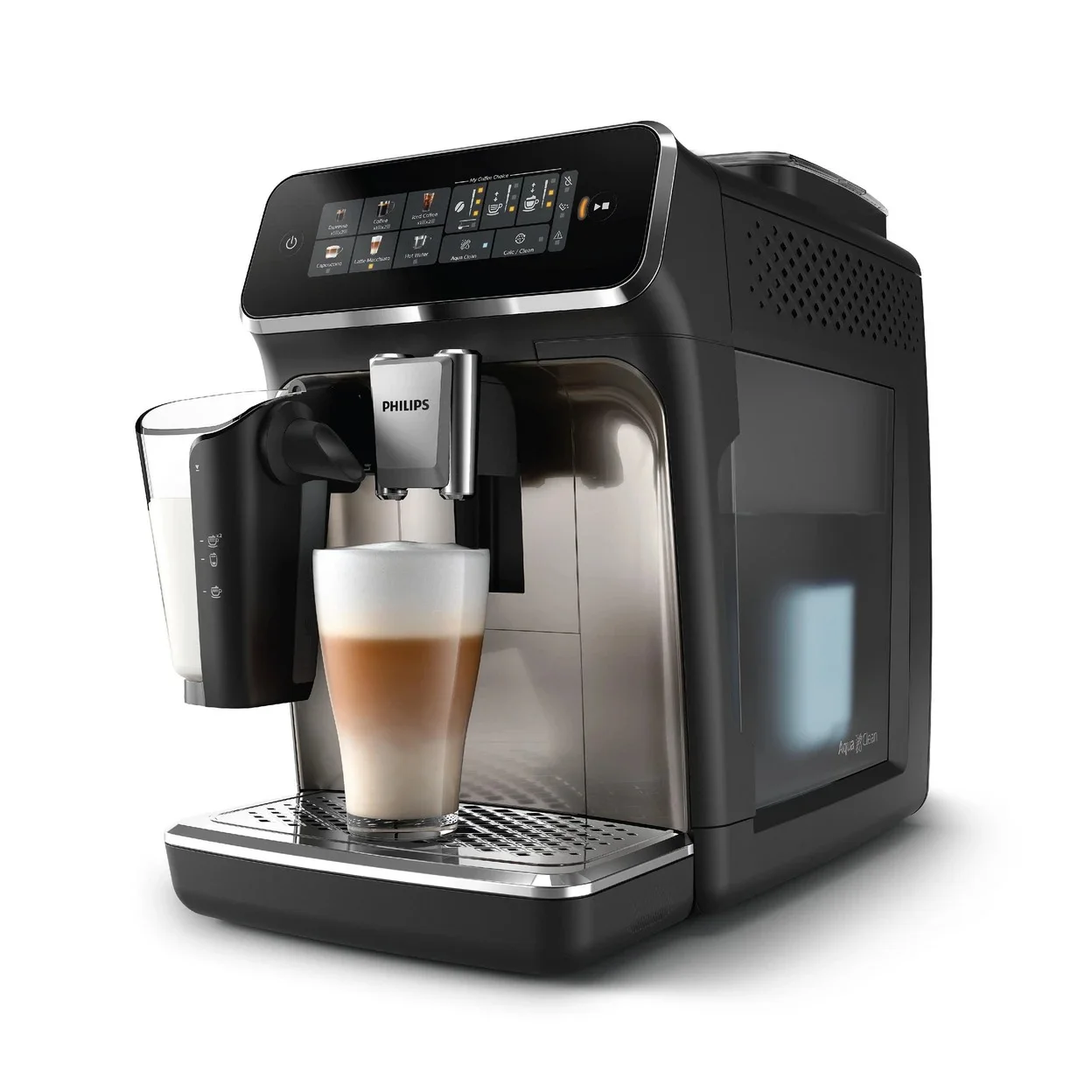 Kaffeevollautomat Philips EP3347/90 mit 0,26 l LatteGo-Milchbehälter und 1,8 l Wassertank