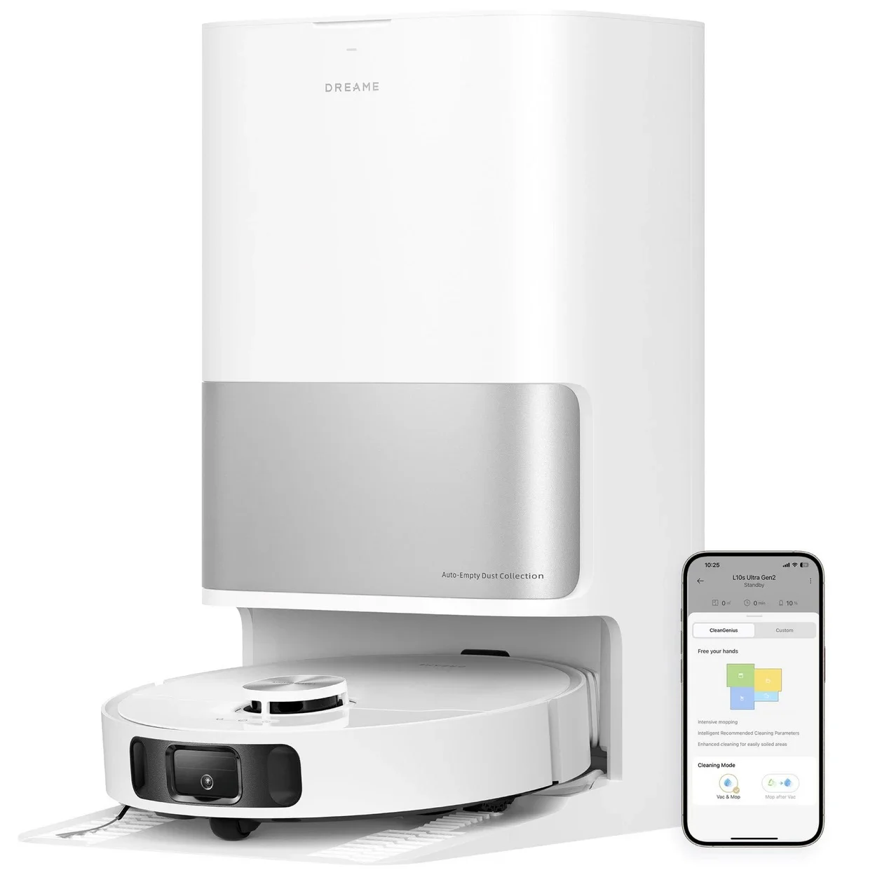 Saug- und Wischroboter Dreame L10s Ultra Gen2 mit 10 kPa Saugleistung und 180 Min. Laufzeit
