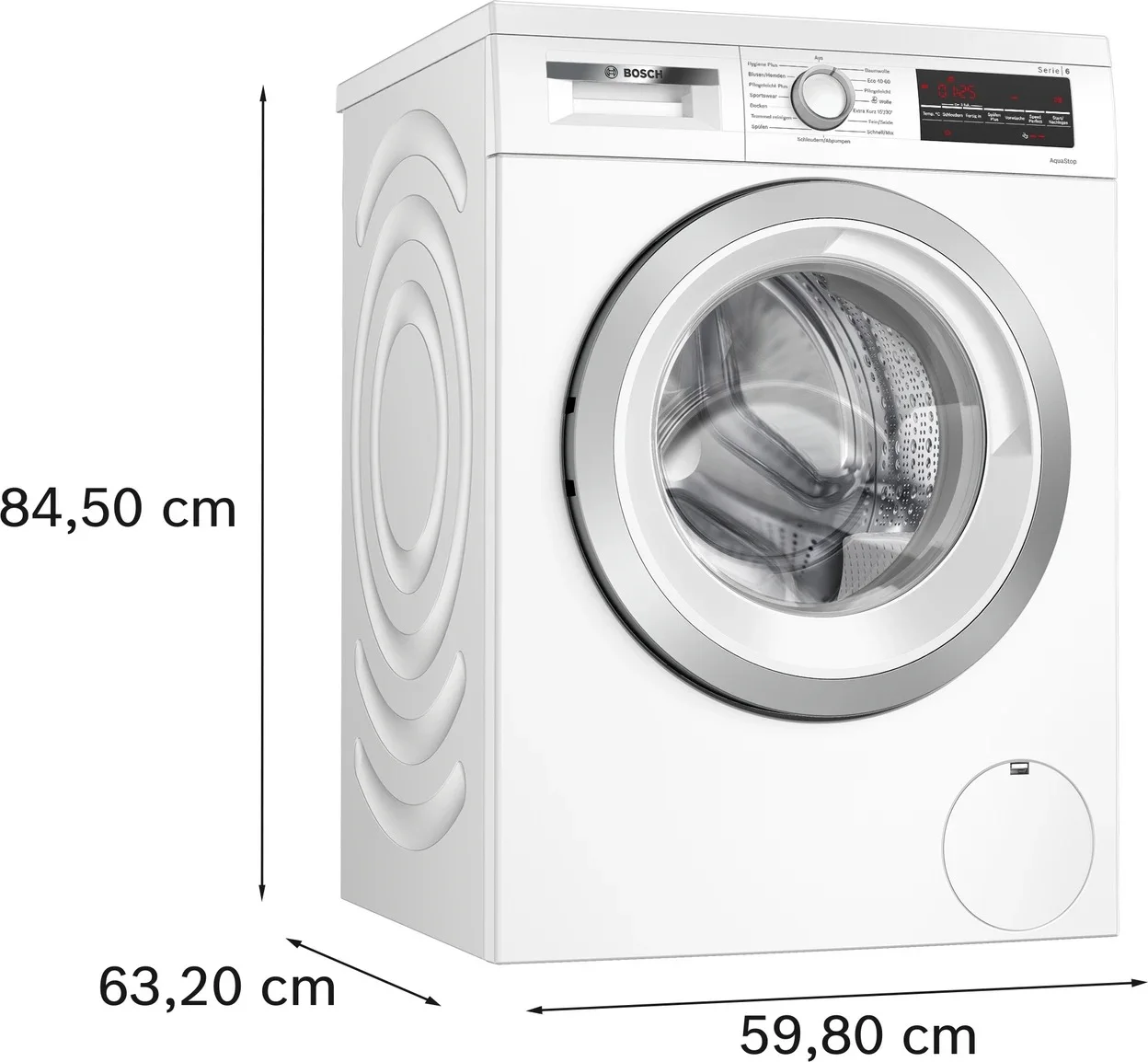 Unterbaufähige Waschmaschine Bosch WUU28T42 Serie 6 mit 9 kg Füllmenge und 1400 U/min