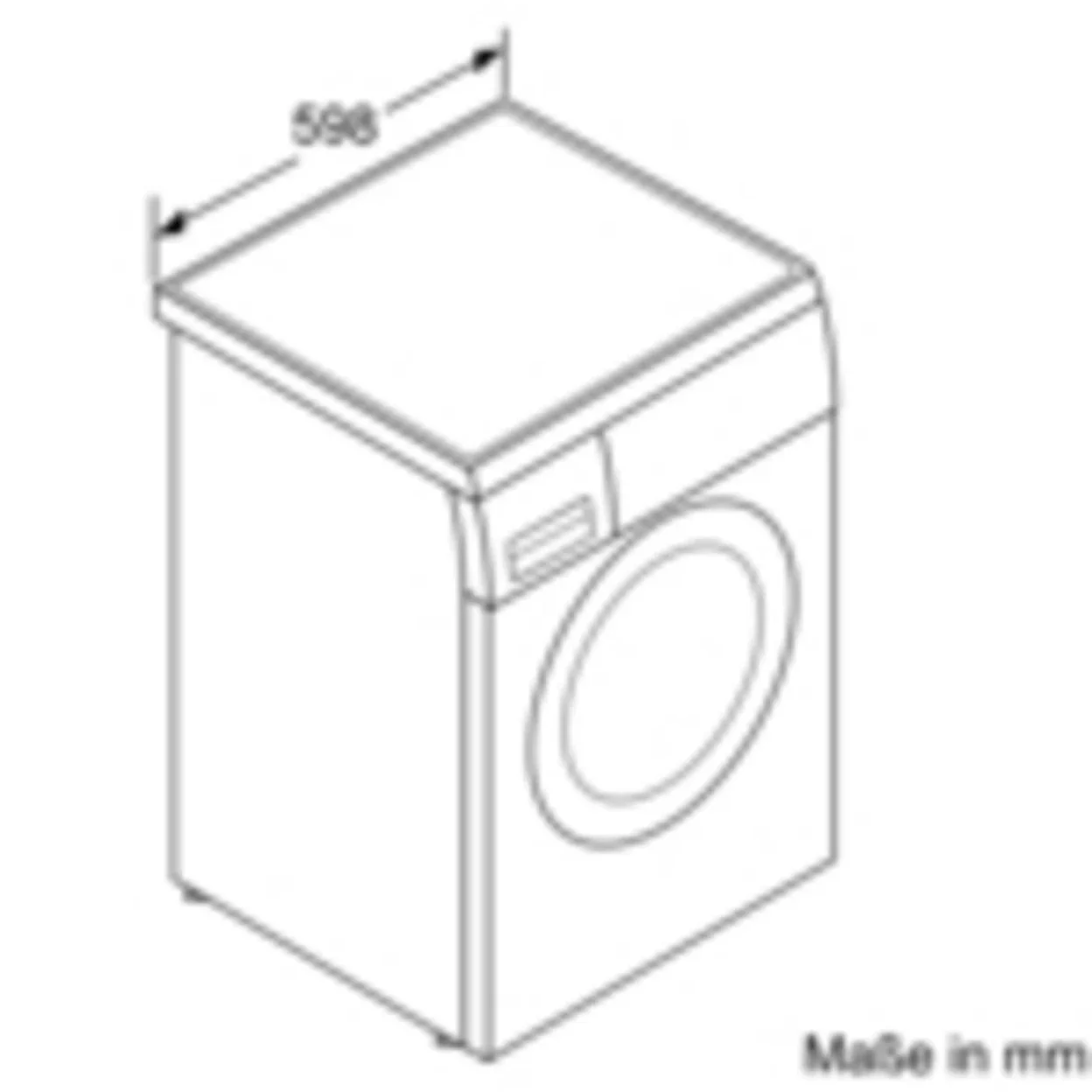 Unterbaufähige Waschmaschine Bosch WUU28T70 mit 8 kg Füllmenge und 1400 U/min