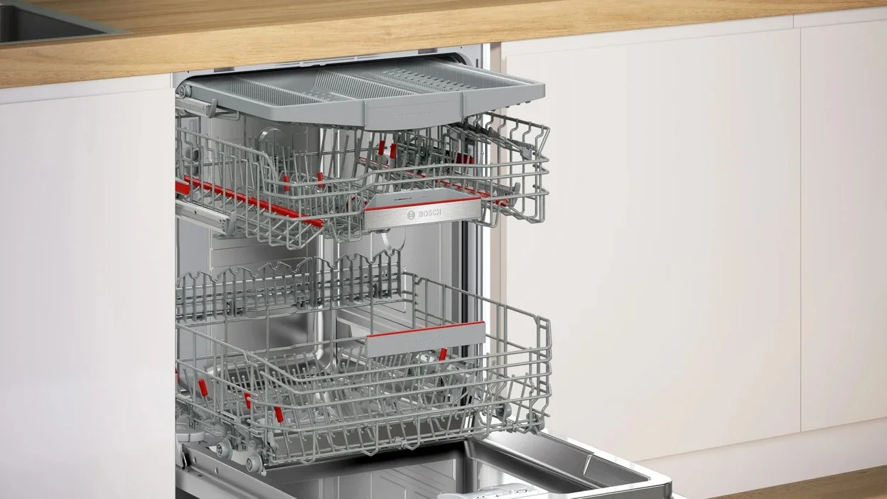 Vollintegrierbarer Geschirrspüler Bosch SMV4ECX32E Serie 4 mit 14 Maßgedecken und 42 dB (A)