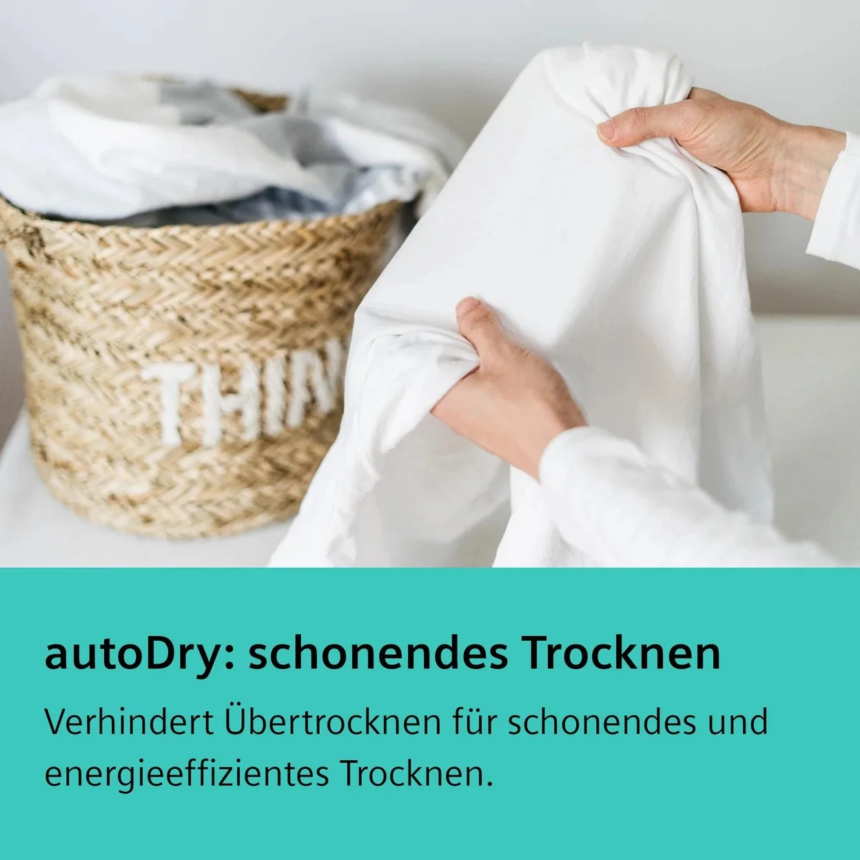Wärmepumpentrockner Siemens iQ500 WQ43G2D0EM mit 9 kg Füllmenge und 112 l Trommel