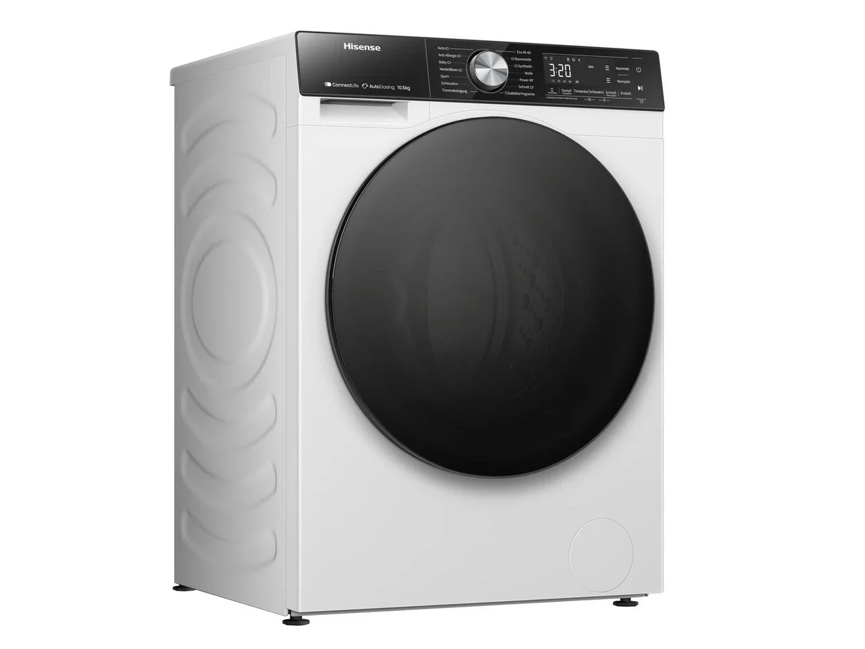Waschmaschine Hisense WF5S1045BW mit 10 kg Füllmenge und AutoDose-Dosierung