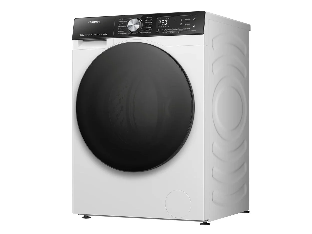 Waschmaschine Hisense WF5S1045BW mit 10 kg Füllmenge und AutoDose-Dosierung
