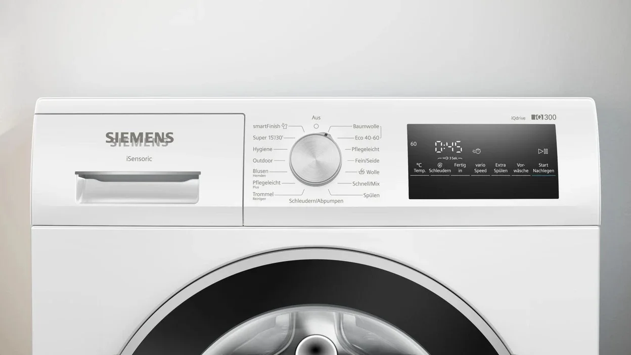 Waschmaschine Siemens iQ300 WM14NKECO5 mit 8 kg Füllmenge und 65 l Trommelvolumen