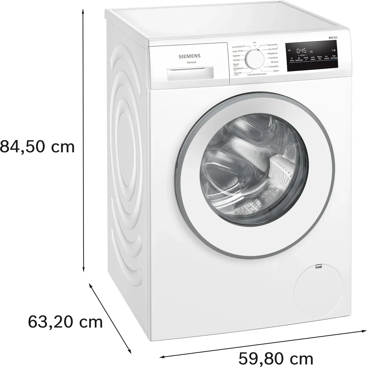 Waschmaschine Siemens WM14N22A iQ300 mit 9 kg Füllmenge und 12 Programmen